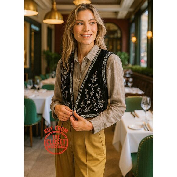 RARE!!! ZARA Open Front Vest NWT - Picture 2 of 10